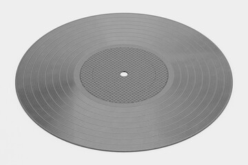 Realistic 3D Render of Vinyl Record