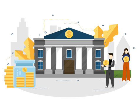 bank illustration.