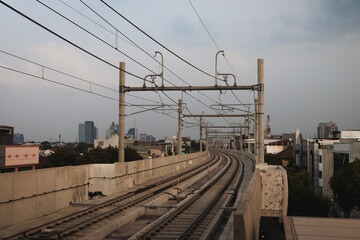 Fototapeta na wymiar MRT Railway of Jakarta