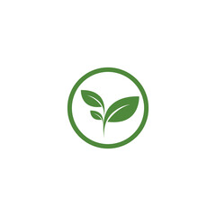 Leaf  ecology Logo Template vector symbol nature