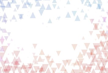 Fototapeta na wymiar Light Blue, Red vector background with polygonal style with circles.
