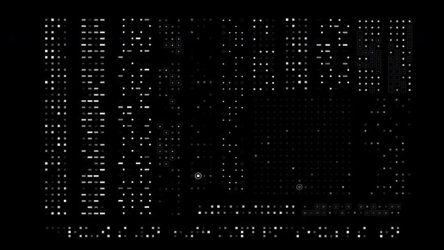 Binary Computer Code random on screen and seamless loop