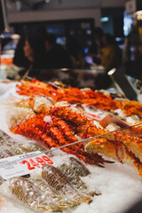 Fresh Lobster in The Fish Market