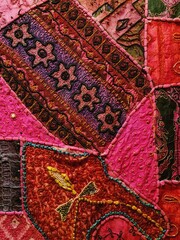 Tissu traditionnel du Rajasthan en Inde