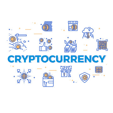 Illustration of cryptocurrency topic.
