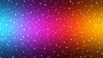 Obraz premium Glittering bokeh on blue pink red yellow gradient background. Festive colorful illustration.