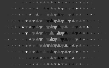 Light Silver, Gray vector texture in triangular style. Glitter abstract illustration with triangular shapes. Pattern for commercials.