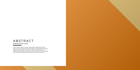 Obraz premium Modern simple minimal gold brown white pastel color abstract presentation background. Vector illustration design for business corporate presentation, banner, cover, web, flyer, business card, poster