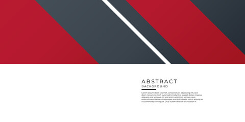 Modern simple red white black abstract presentation background with business shape elements