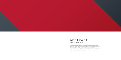 Modern simple red white black abstract presentation background with business shape elements