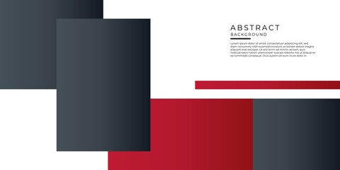 Abstract vector presentation background, gray and redj black white geometric shape