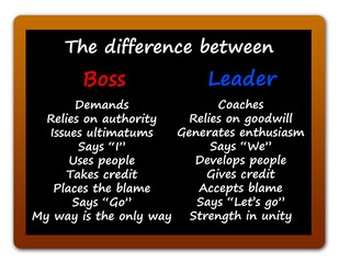 difference boss leader
