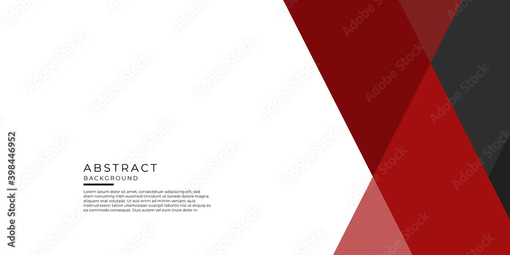 Wall mural design element of infographics for presentations templates with red black flat element background