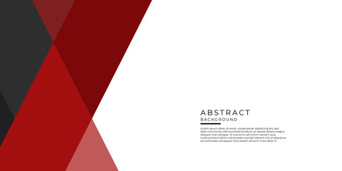 Red black abstract business presentation background on white background - obrazy, fototapety, plakaty
