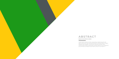 Abstract background green yellow black white for presentation design, banner, modern corporate concept.