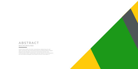 Fototapeta premium Abstract background green yellow black white for presentation design, banner, modern corporate concept.