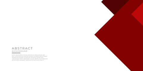 Abstract red geometric shape futuristic background. Template corporate presentation design concept on white contrast background. Vector graphic design illustration 