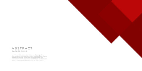Abstract red geometric shape futuristic background. Template corporate presentation design concept on white contrast background. Vector graphic design illustration 