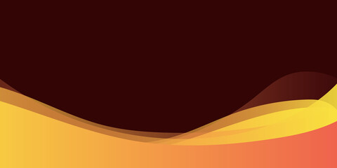 Abstract orange background dark curve