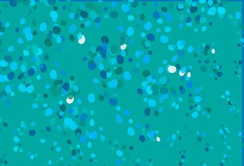 Light Blue, Green vector pattern with lava shapes.