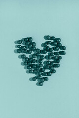 Beautiful heart shape studio shot