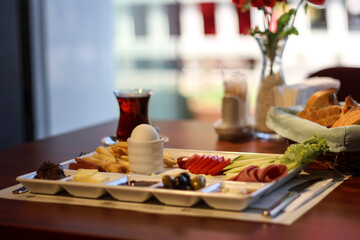 breakfast on a table