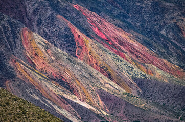 Photo of the landscape view from archaeological monument at Pucara of Tilcara - old pre inca ruins...