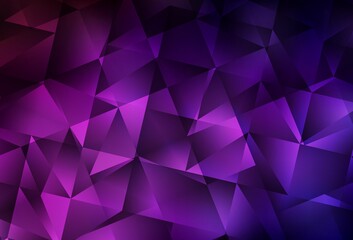 Dark Pink vector abstract mosaic backdrop.