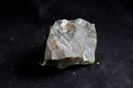 moss agate uncut crystal
