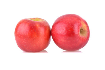 pink lady apple isolated on white background