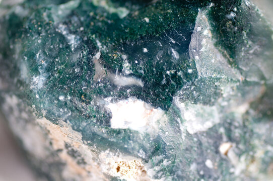 moss agate crystal mineral