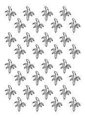 Hand drawn illustration banana