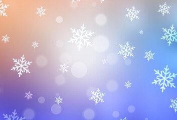 Light Blue, Yellow vector background in Xmas style.