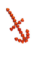Heart arrow on Valentine's Day