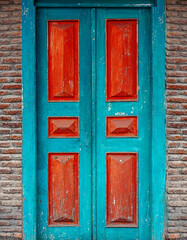 Old vintage wooden door. Tbilisi, Georgia 
