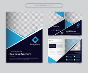 Corporate modern & professional bifold brochure template