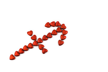 Heart arrow on Valentine's Day