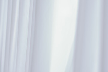 White and gray curtain background, photo studio fabric screen backdrop