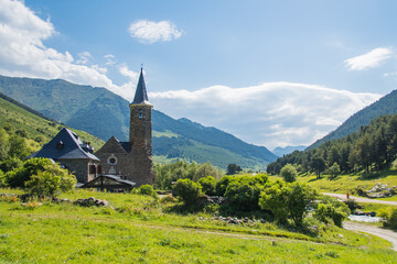 Fototapeta na wymiar Christian church in the mountain