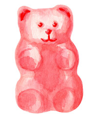 Hand drawn watercolor candy - 398457327