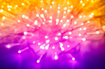 Abstract bokeh background explosion of white lights