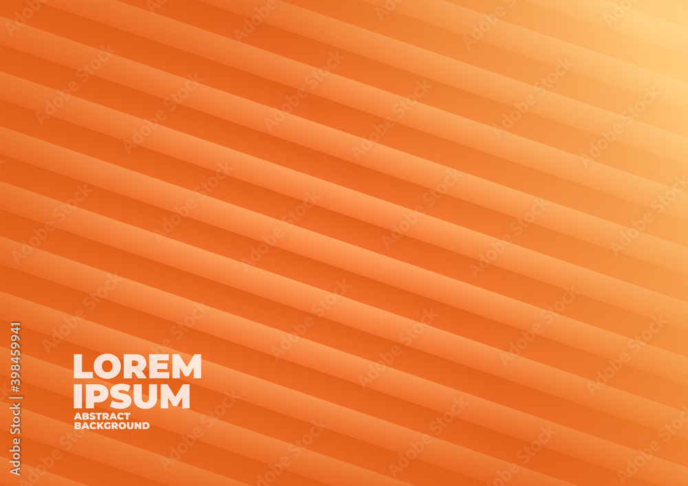 Wall mural abstract orange background with space for text and message.