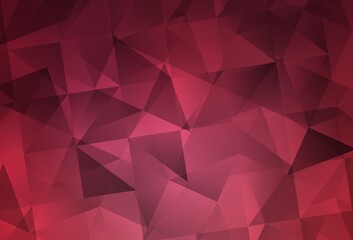 Light Pink vector low poly texture.