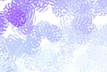 Light Purple vector background with abstract shapes.