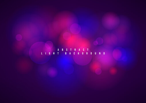 Abstract purple light bokeh background.