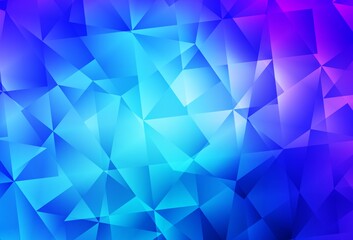 Light Pink, Blue vector low poly layout.
