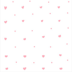 cute pattern seamless background with beautiful pink hearts