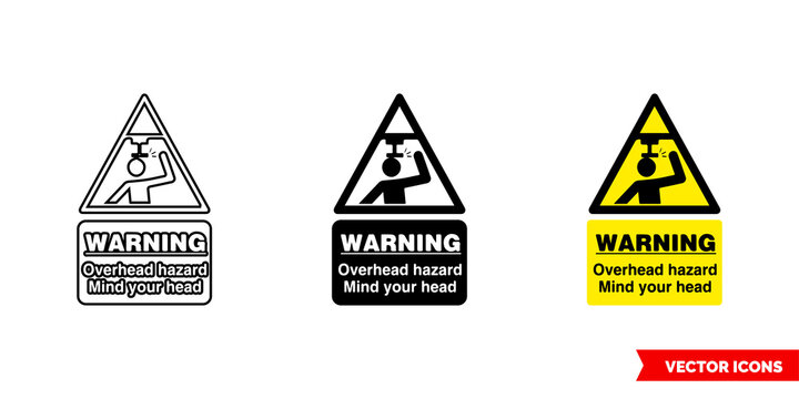 Mind your head signage  Mind your head sticker & poster