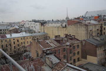 Fototapeta premium panorama, sankt-petersburg, russia