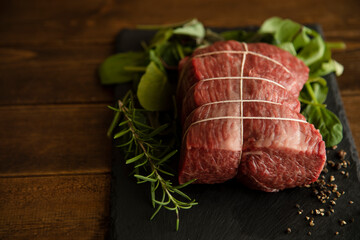 Wagyu raw beef for roast beef